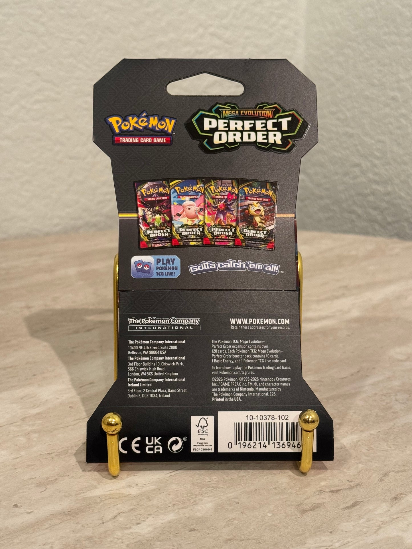 Pokémon TCG: Perfect Order Sleeved Booster Pack – Factory Sealed