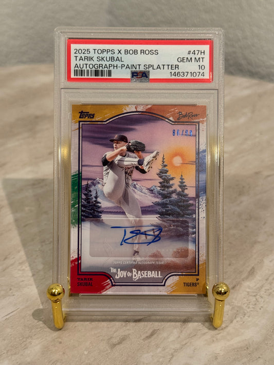 PSA 10 Tarik Skubal Auto /99 (2025 Topps x Bob Ross “Joy of Baseball”) – Back-to-Back Cy Young Winner