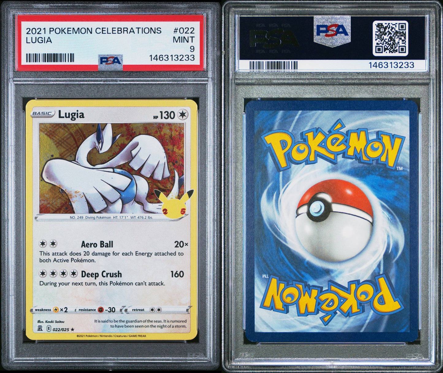 Lugia Holo PSA 9 – 2021 Celebrations Classic Collection #22