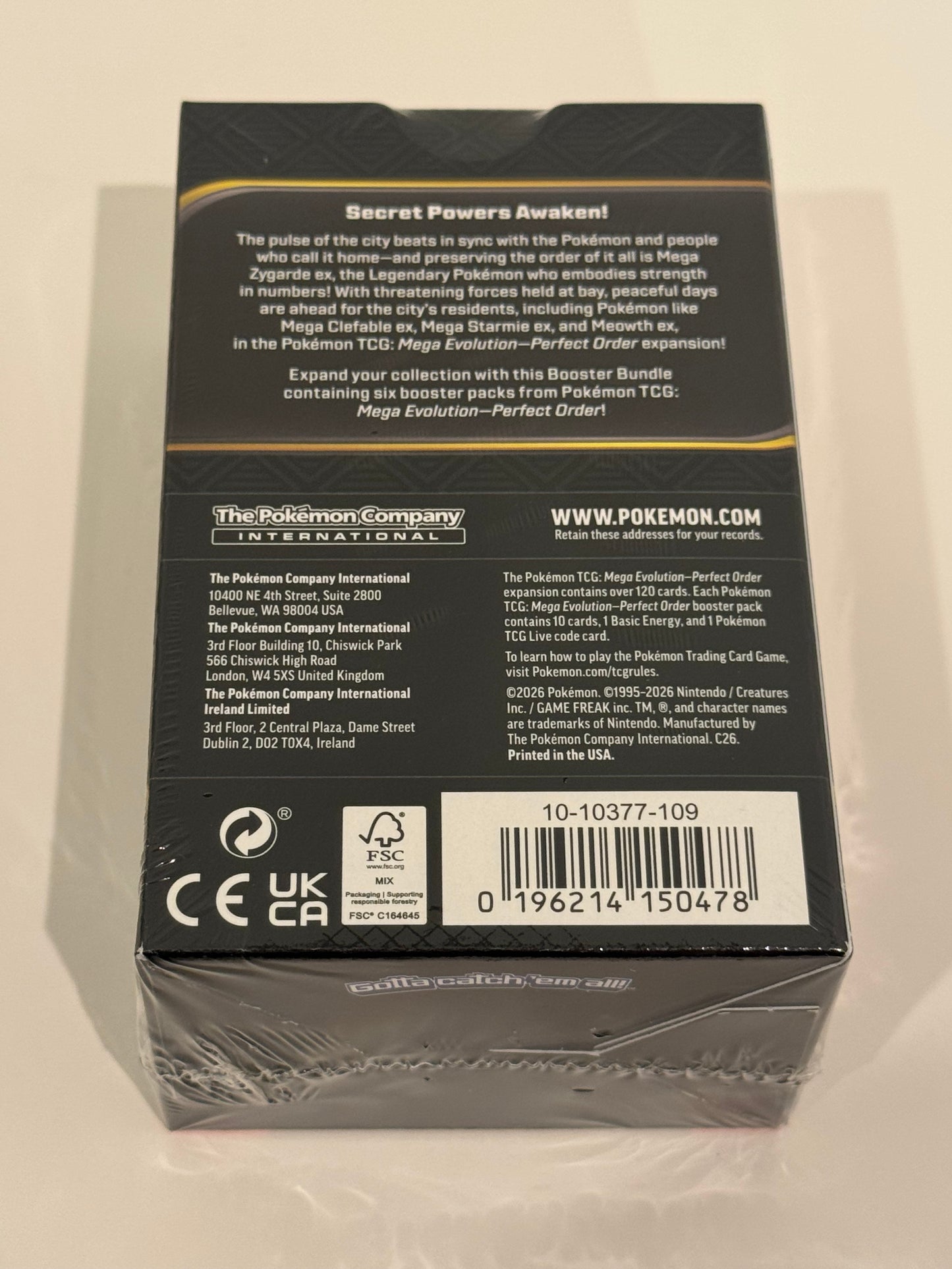 Pokémon TCG: Mega Evolution – Perfect Order Booster Bundle (6 Packs) – Factory Sealed