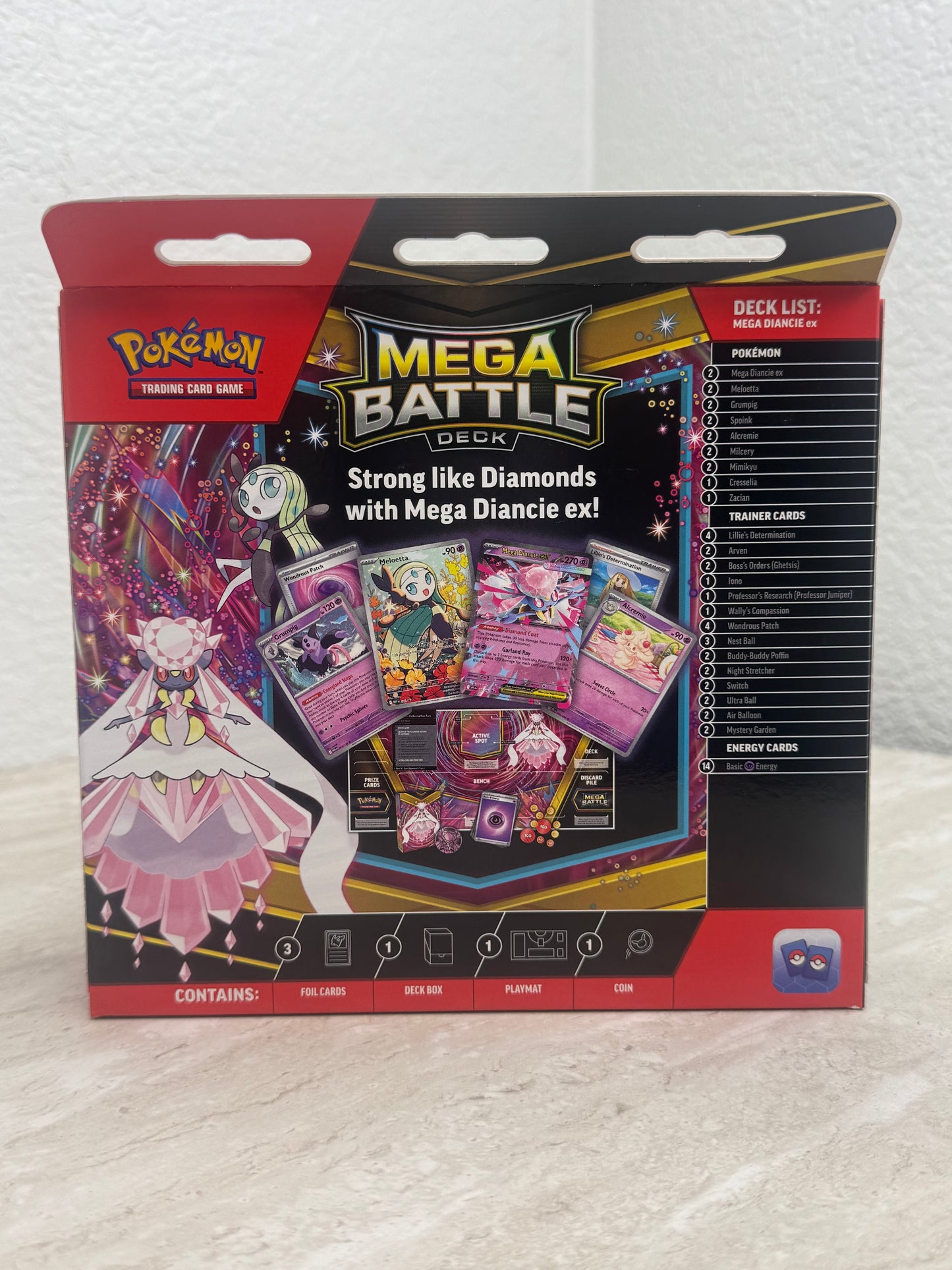 Pokémon Mega Diancie ex Mega Battle Deck (Sealed) – Ready-to-Play 60-Card Deck w/ Holo Promos