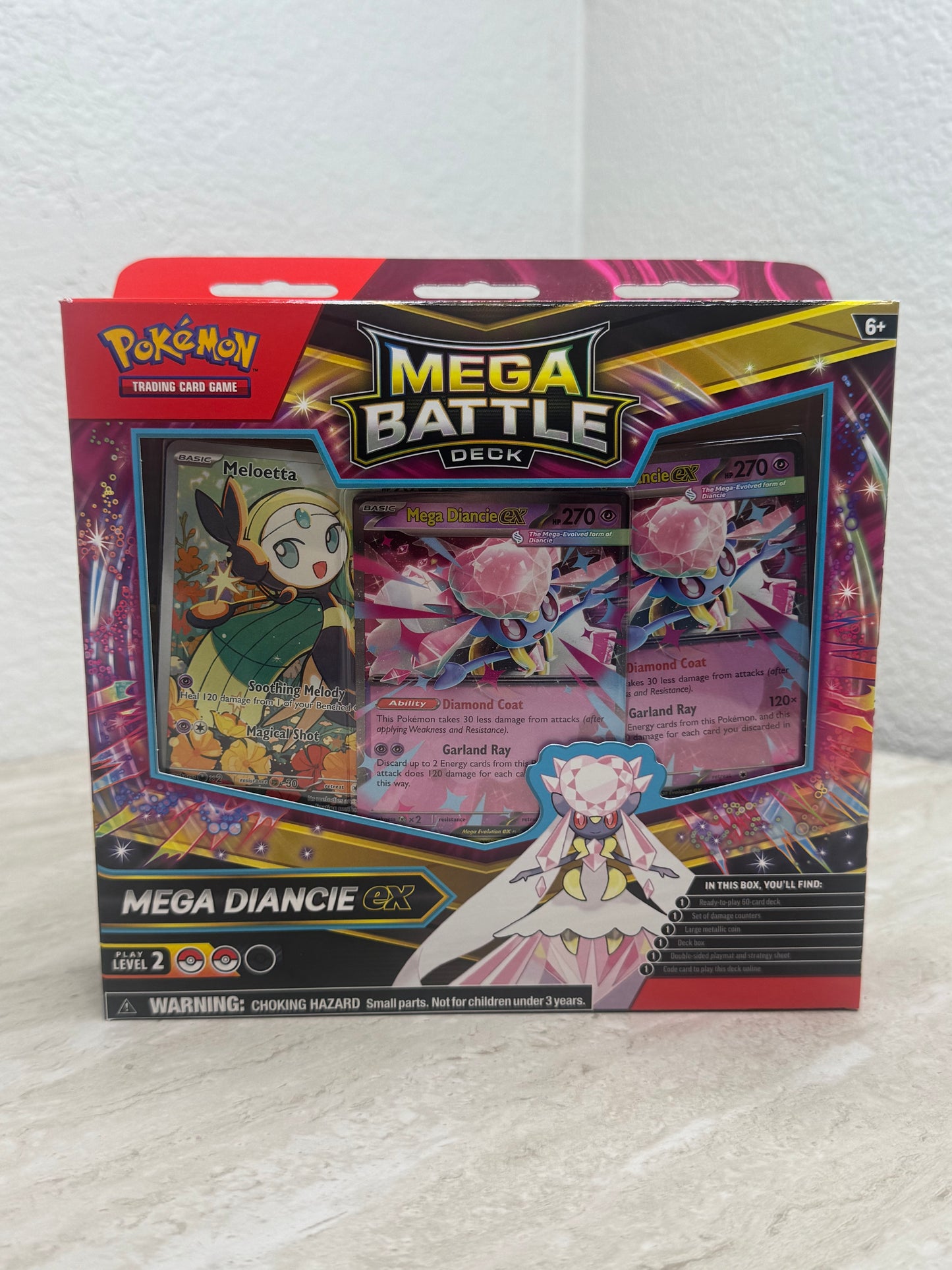 Pokémon Mega Diancie ex Mega Battle Deck (Sealed) – Ready-to-Play 60-Card Deck w/ Holo Promos