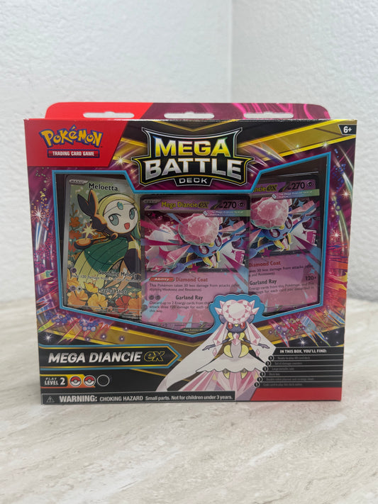 Pokémon Mega Diancie ex Mega Battle Deck (Sealed) – Ready-to-Play 60-Card Deck w/ Holo Promos