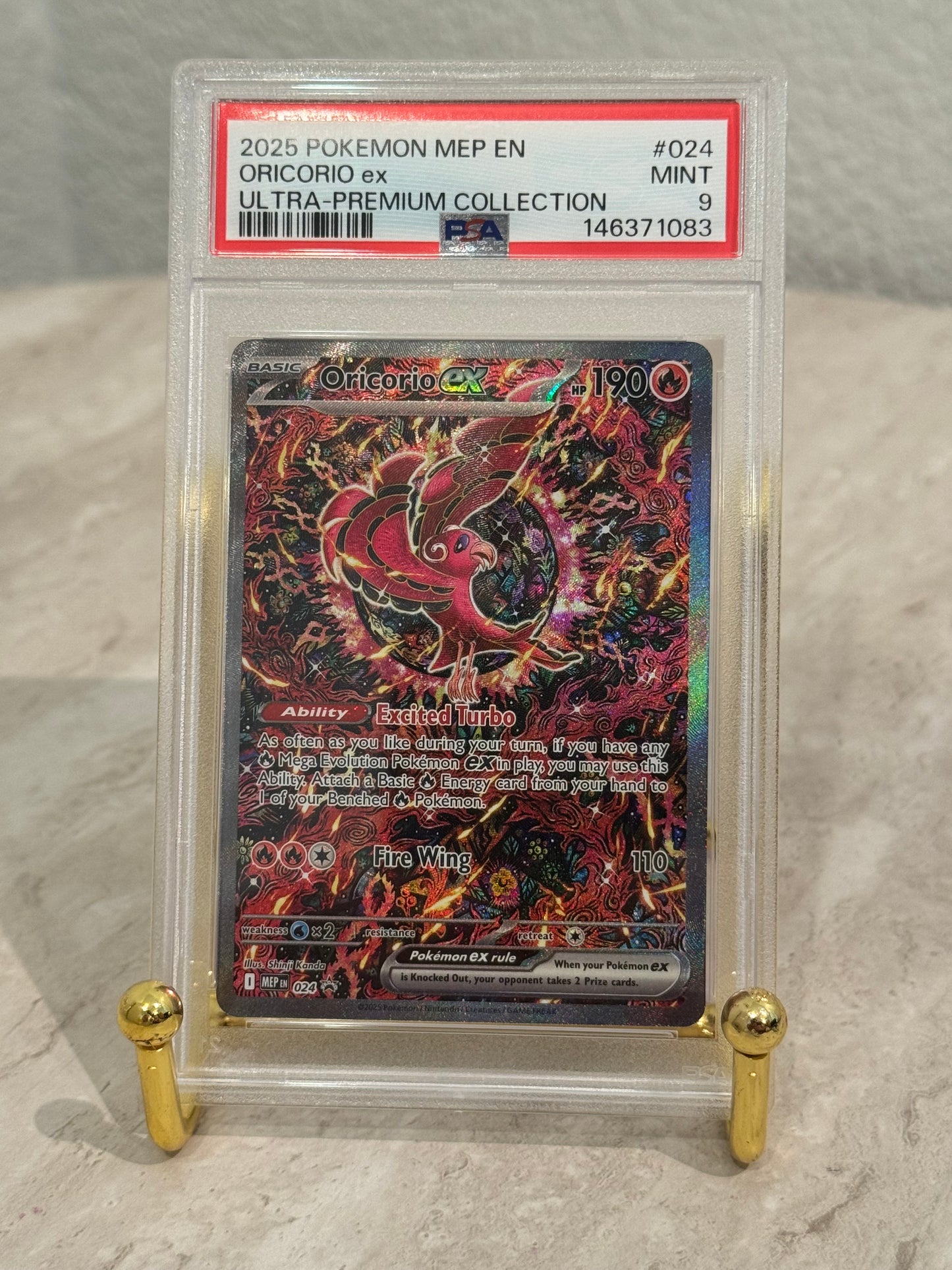 PSA 9 Oricorio EX #024 – Ultra Premium Collection – Pokémon Graded Card
