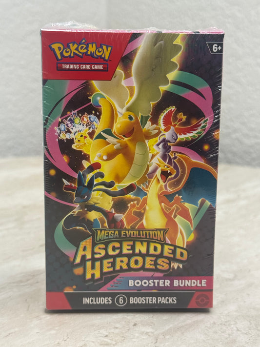 Pokémon TCG: Mega Evolution Ascended Heroes Booster Bundle (6 Packs) – Factory Sealed | Premium Special Set