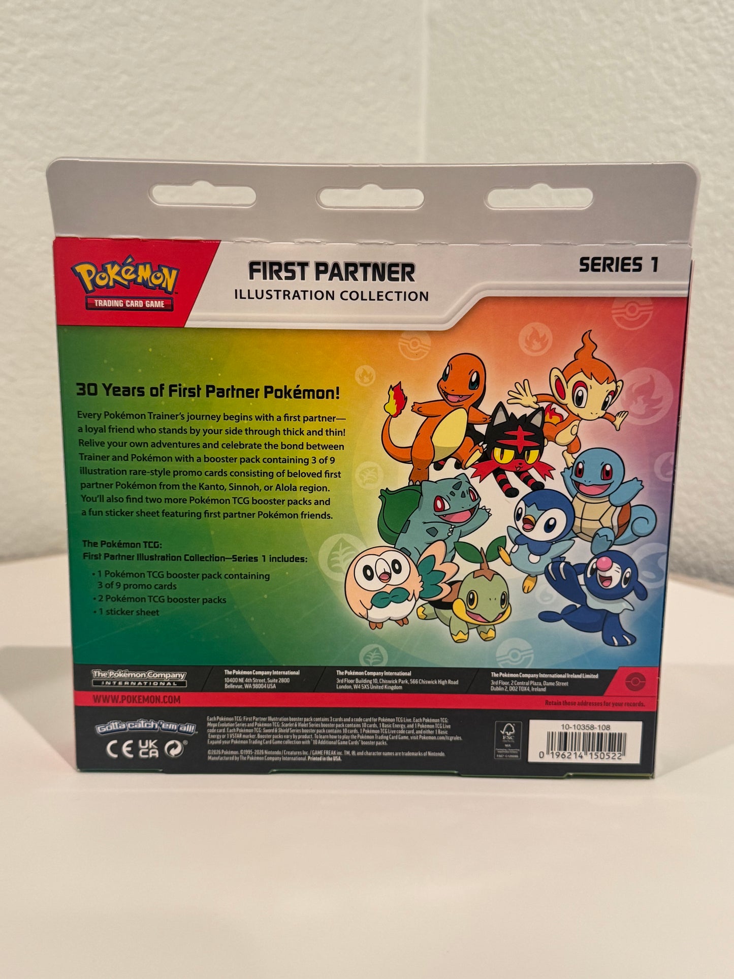 Pokémon First Partner Illustration Collection – Series 1 – Factory Sealed Box