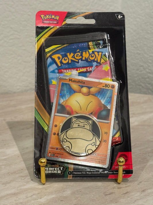 Pokémon TCG: Perfect Order Checklane Blister (Makuhita Promo + Coin) – Sealed