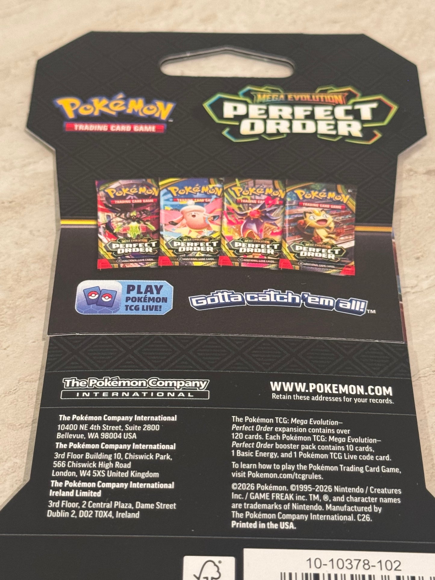 Pokémon TCG: Perfect Order Sleeved Booster Pack – Factory Sealed