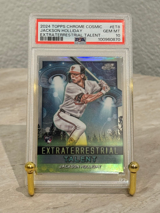 Jackson Holliday RC PSA 10 Extraterrestrial Talent 2024 Topps Chrome Cosmic Orioles Rookie Insert